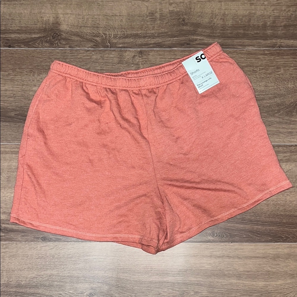SO Pink Athletic Shorts Elastic Waistband Lightweight